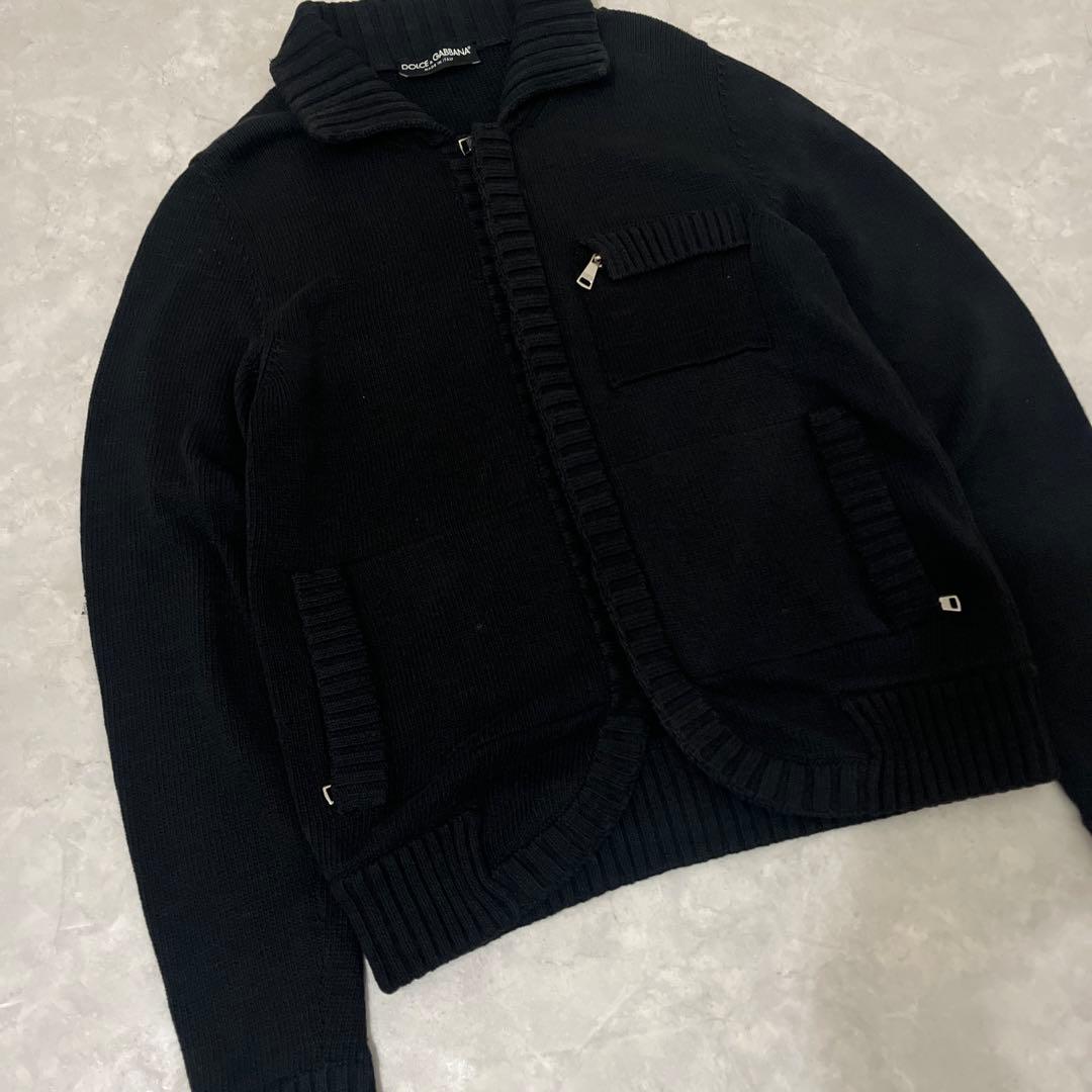 ジャケット・アウター DOLCE&GABBANA Zip-Up Cotton Knit Jacket