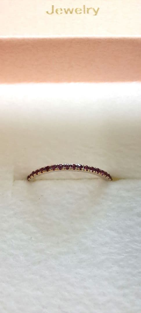 【訳有り、必読】Love Iz ルビー フルエタニティリング