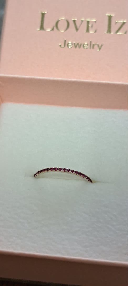 【訳有り、必読】Love Iz ルビー フルエタニティリング