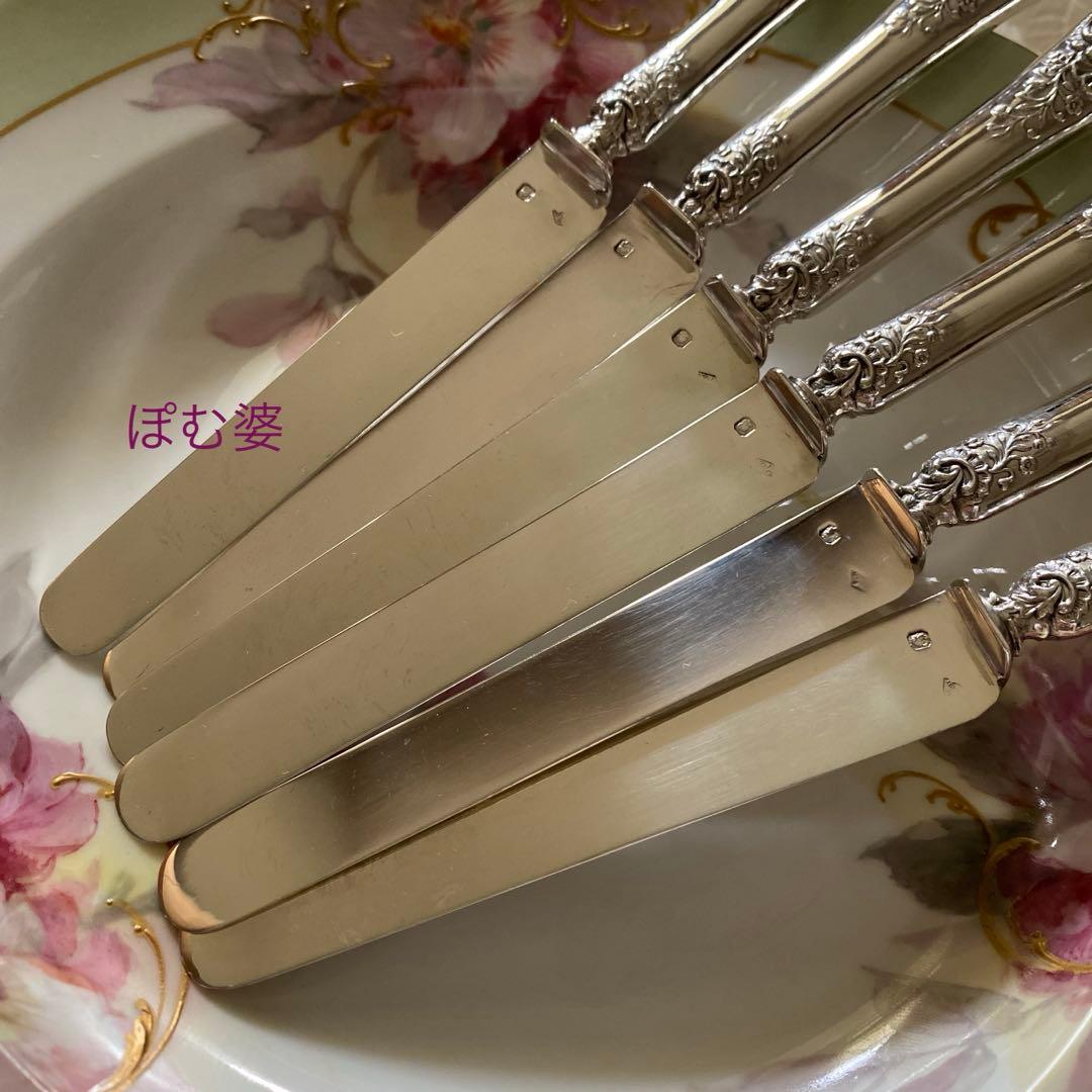 【フランス／アンリ・ラペール】純銀／デザートナイフ フルーツナイフ 1本