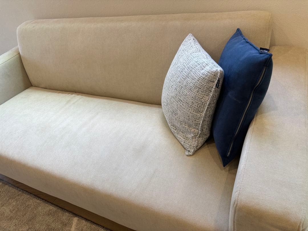 ベージュソファ 2クッション付き songdream
