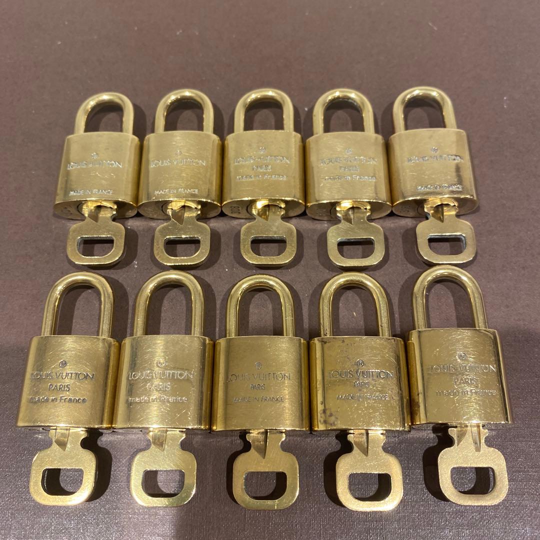 L00122　 ルイヴィトン　パドロック　10セット　カデナ　南京錠　鍵