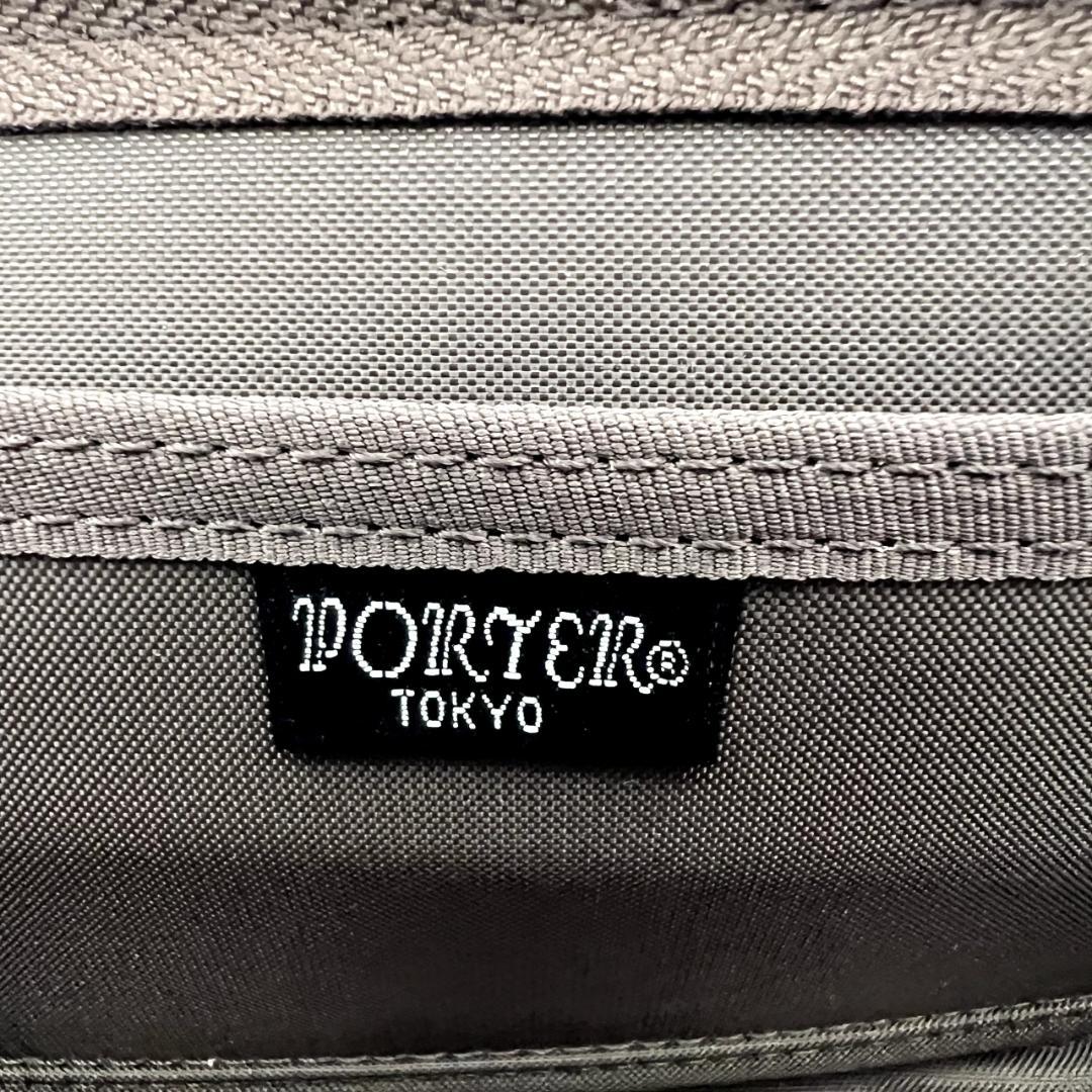 未使用 ポーター☆メンズ ジッピーウォレット 長財布 ナイロン加工 濃茶 日本製