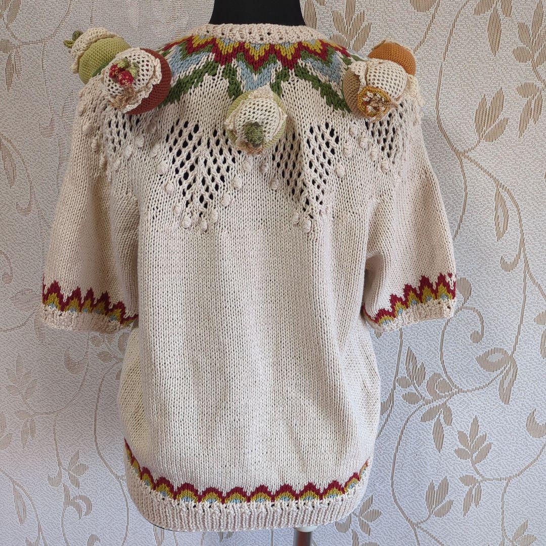 さえら風、カネコ、イサオ、セーター半袖、