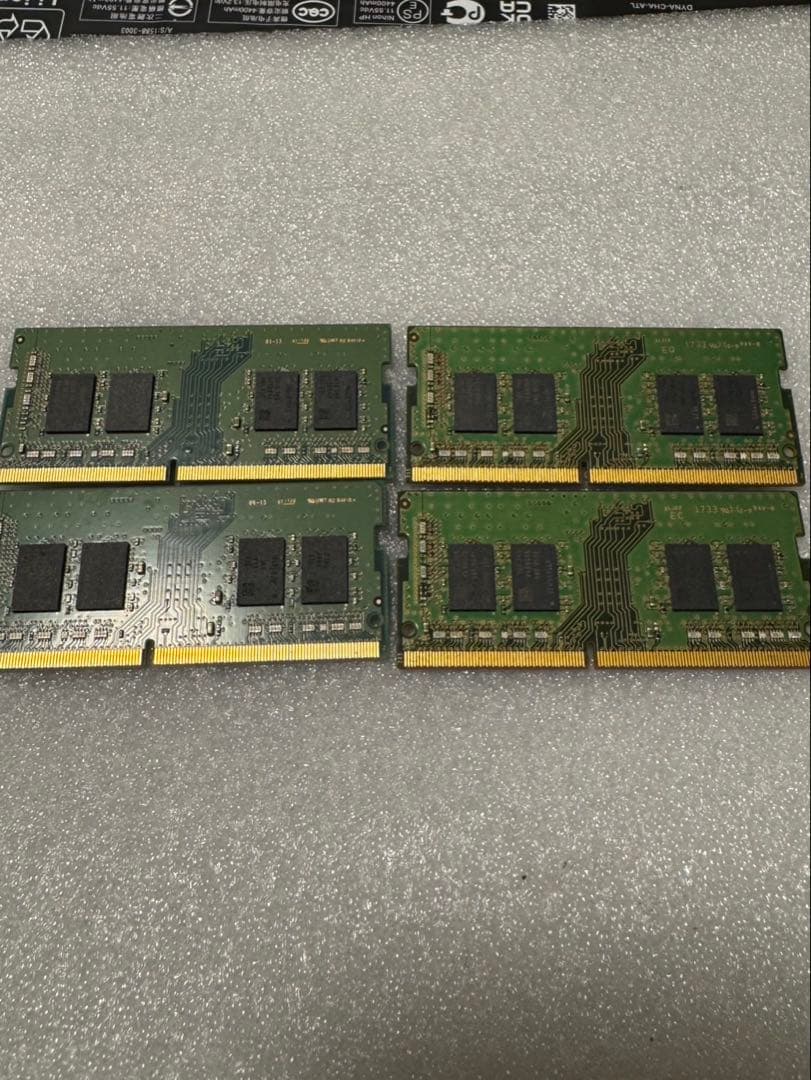 P2 SAMSUNG PC4 8GB4枚セット32GB BIOSチェック✅