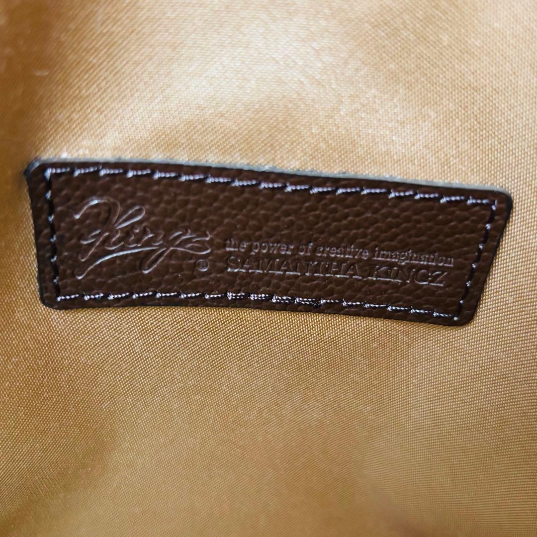 未使用品 SAMANTHA KINGZ クロコ型押し ブラウン バッグ
