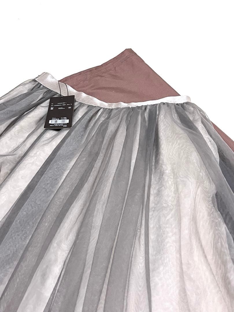 アニュアンス　シアーボリュームチュールスカート　新品　ロングスカート　マキシ