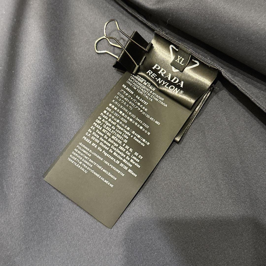 美品　PRADA Re-Nylon シャツ　三角ロゴ　XL 紺