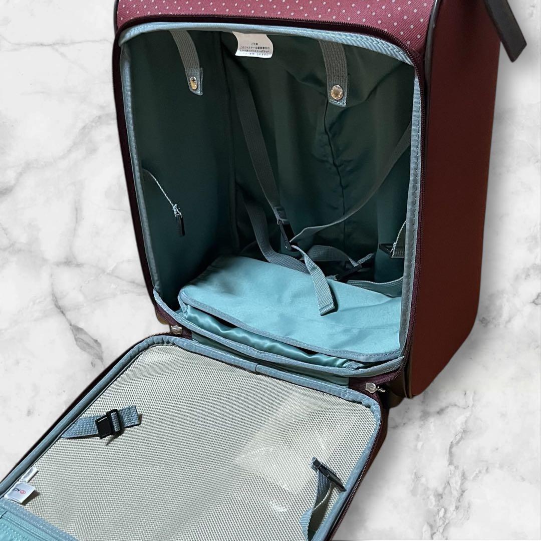 【未使用品】エース PUJOLSキャリーケース 機内持込 鍵付き ドット柄