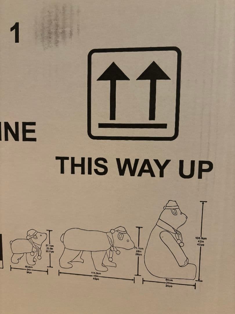 クマの親子 3体セット 370LED球　イルミネーション屋外　屋内