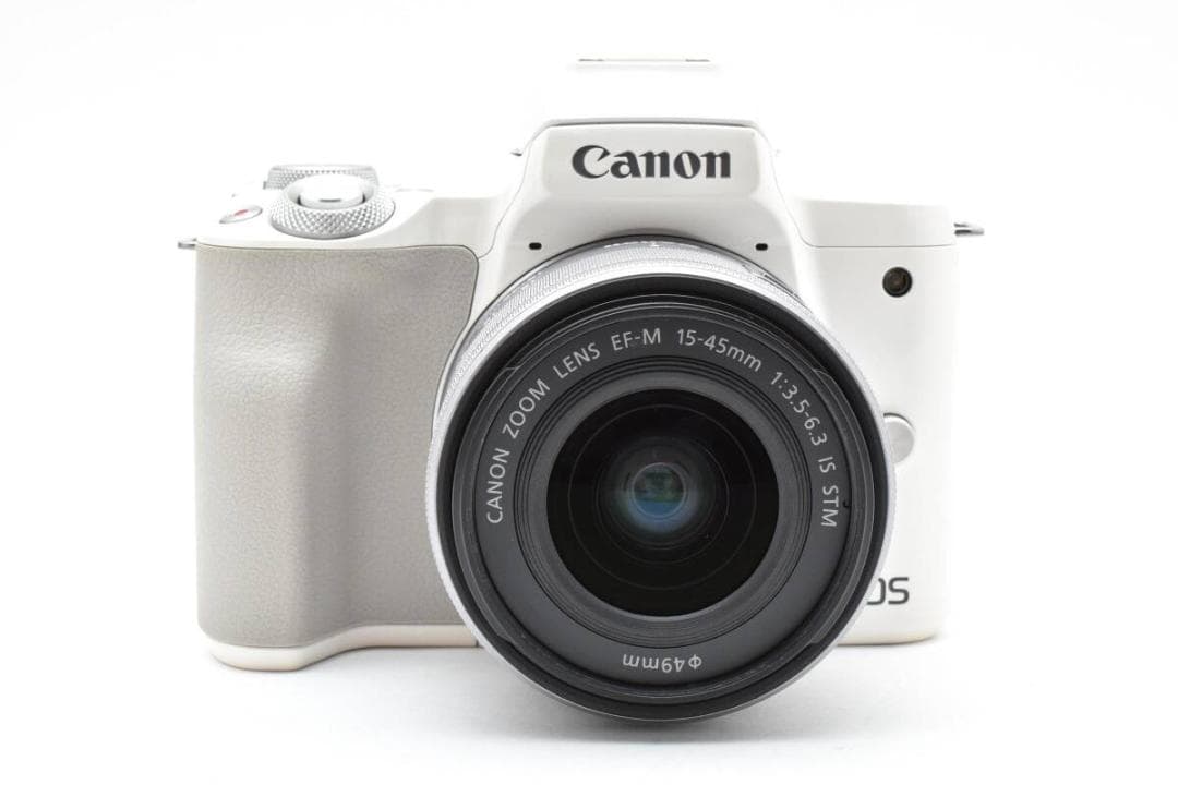 Canon EOS Kiss M ホワイト S数3000回以下 標準レンズ付