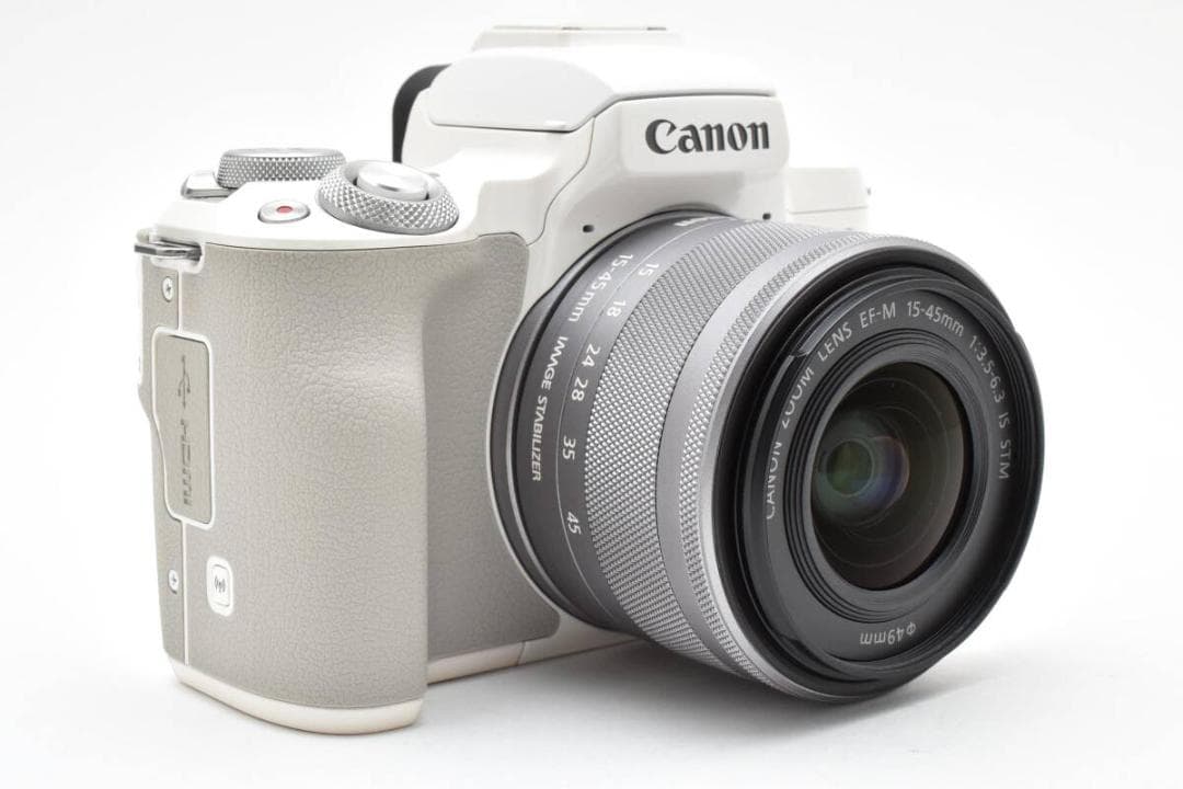 Canon EOS Kiss M ホワイト S数3000回以下 標準レンズ付