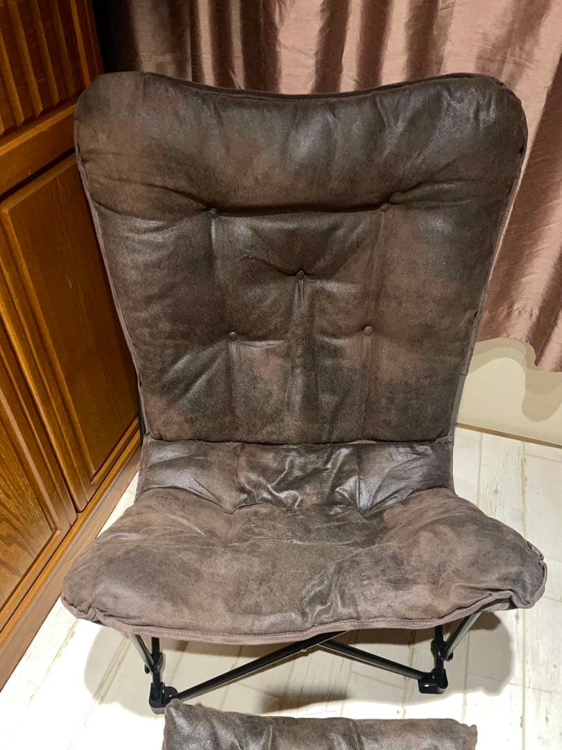 ニトリ 洗える＆はっ水 バタフライチェア 折りたたみスツール 2点セット