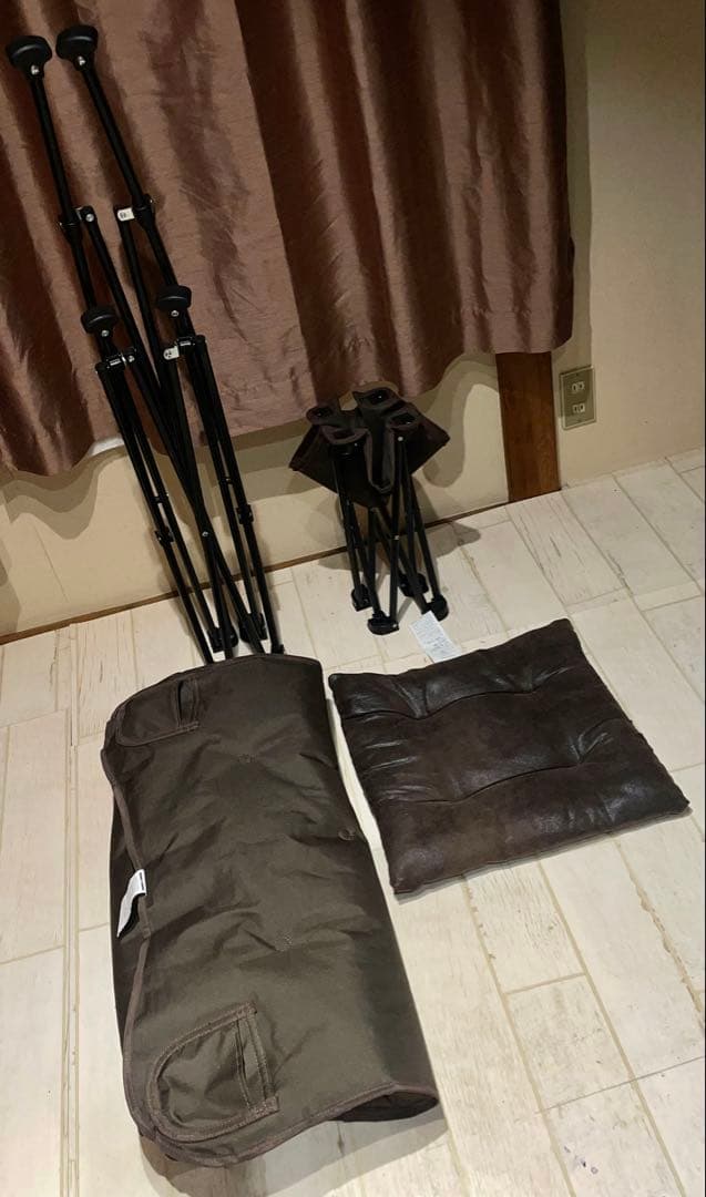 ニトリ 洗える＆はっ水 バタフライチェア 折りたたみスツール 2点セット