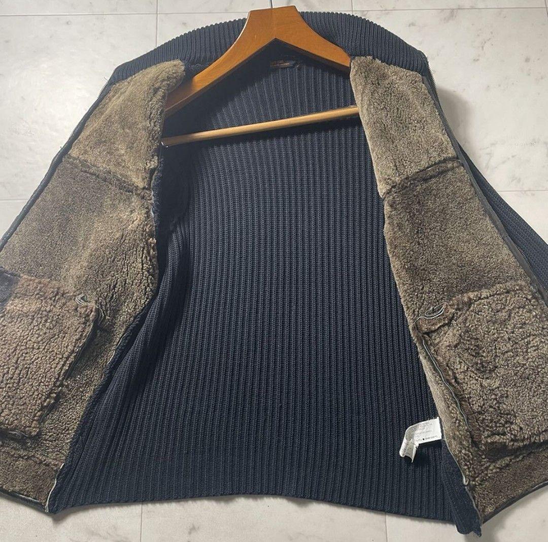 ZARA MAN リアルムートン レザージャケット ブルゾン 希少