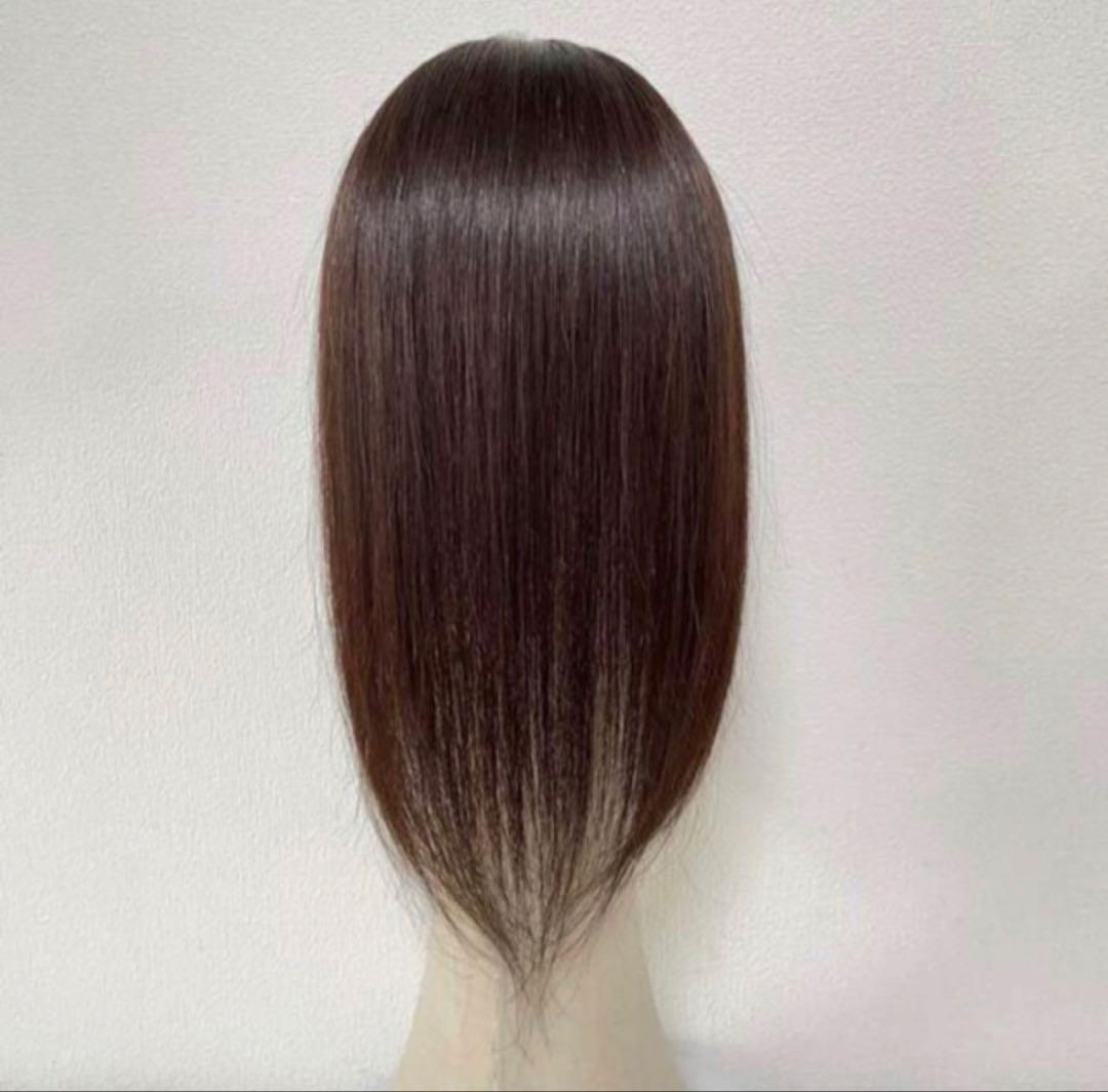 プレミアムロング ストレートウィッグ ヘアピース　8×13cm