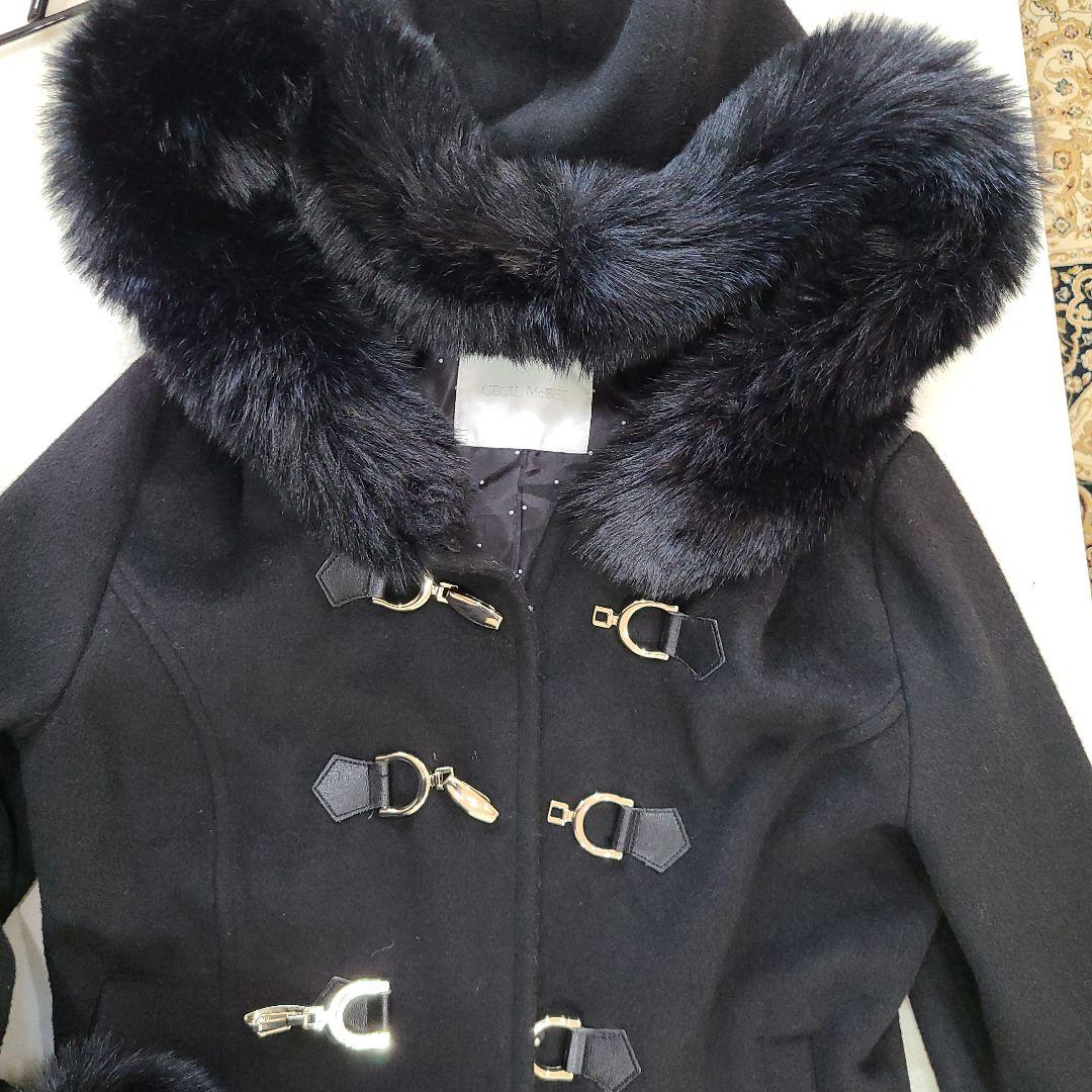 ★CECIL McBEEファーコートショート丈