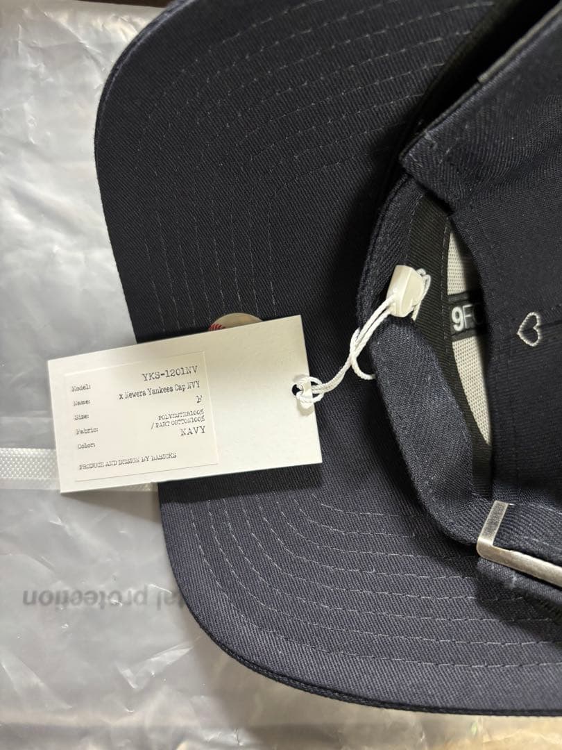 BASICKS New Era NYロゴ キャップ ネイビー