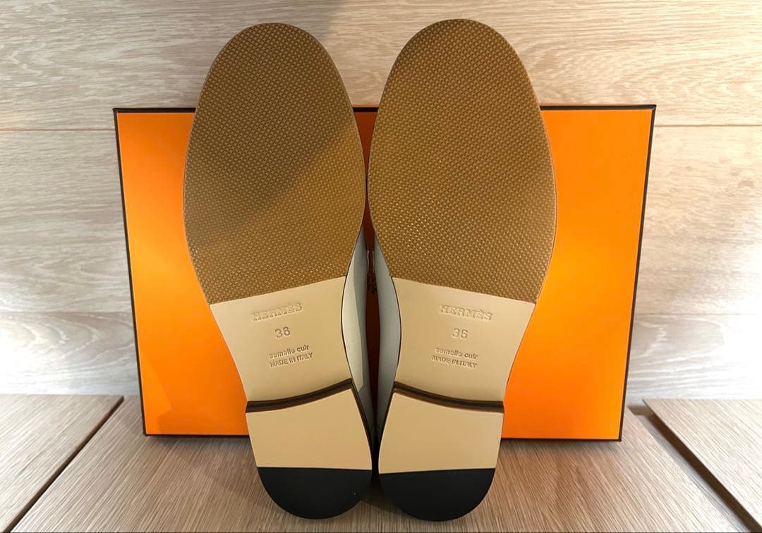 【新品】エルメス HERMES モカシン デスタン ローファー 裏張り済 36