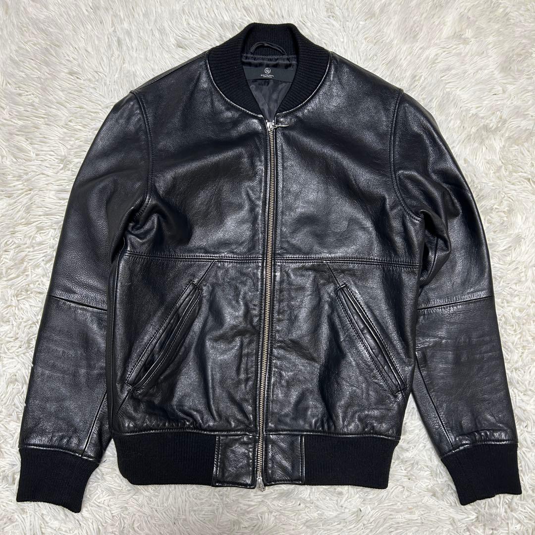 beauty &youth レザージャケット　牛革　ブラック　S
