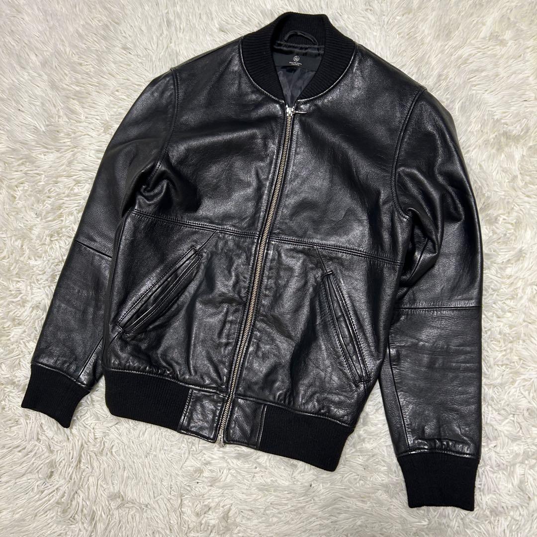 beauty &youth レザージャケット　牛革　ブラック　S