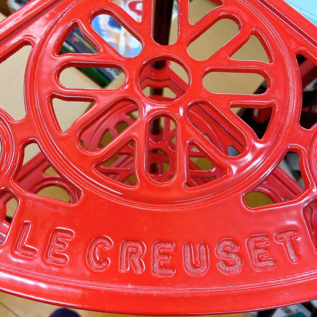5A11 廃盤 希少 ル・クルーゼ ポットスタンド 赤5段 Le Creuset