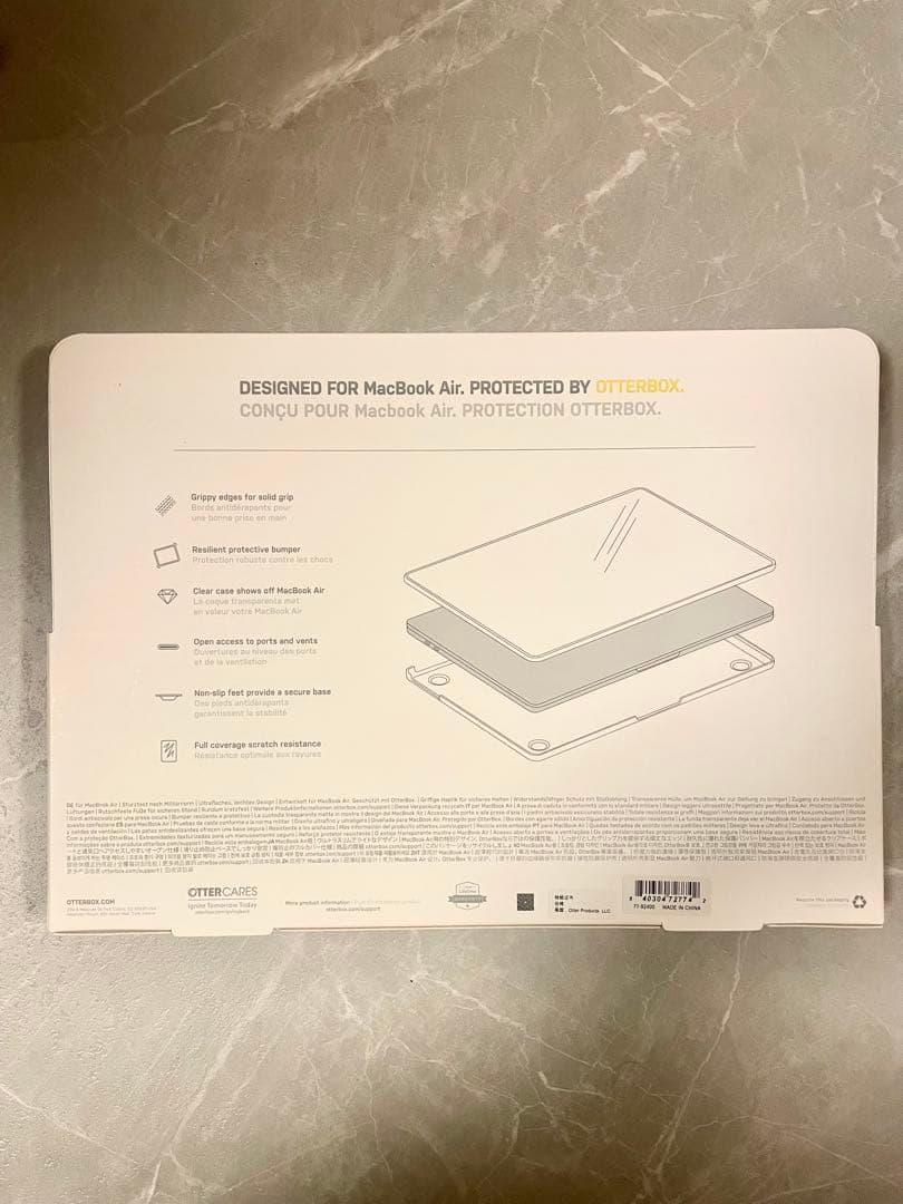 MacBook Air M2チップ　クリアケース