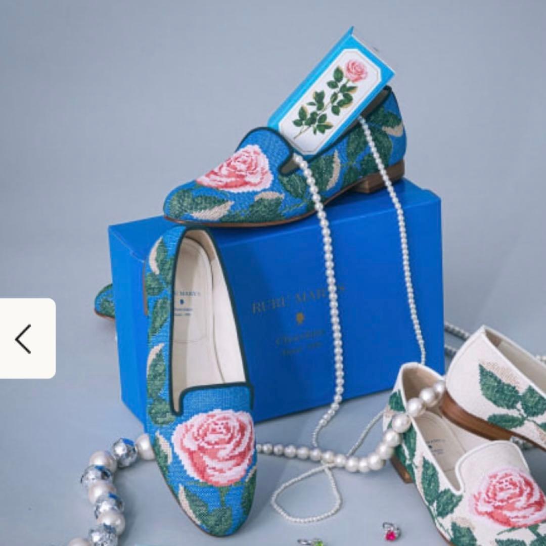 BEAMS ビームス ルルメリー 刺繍　オペラシューズ