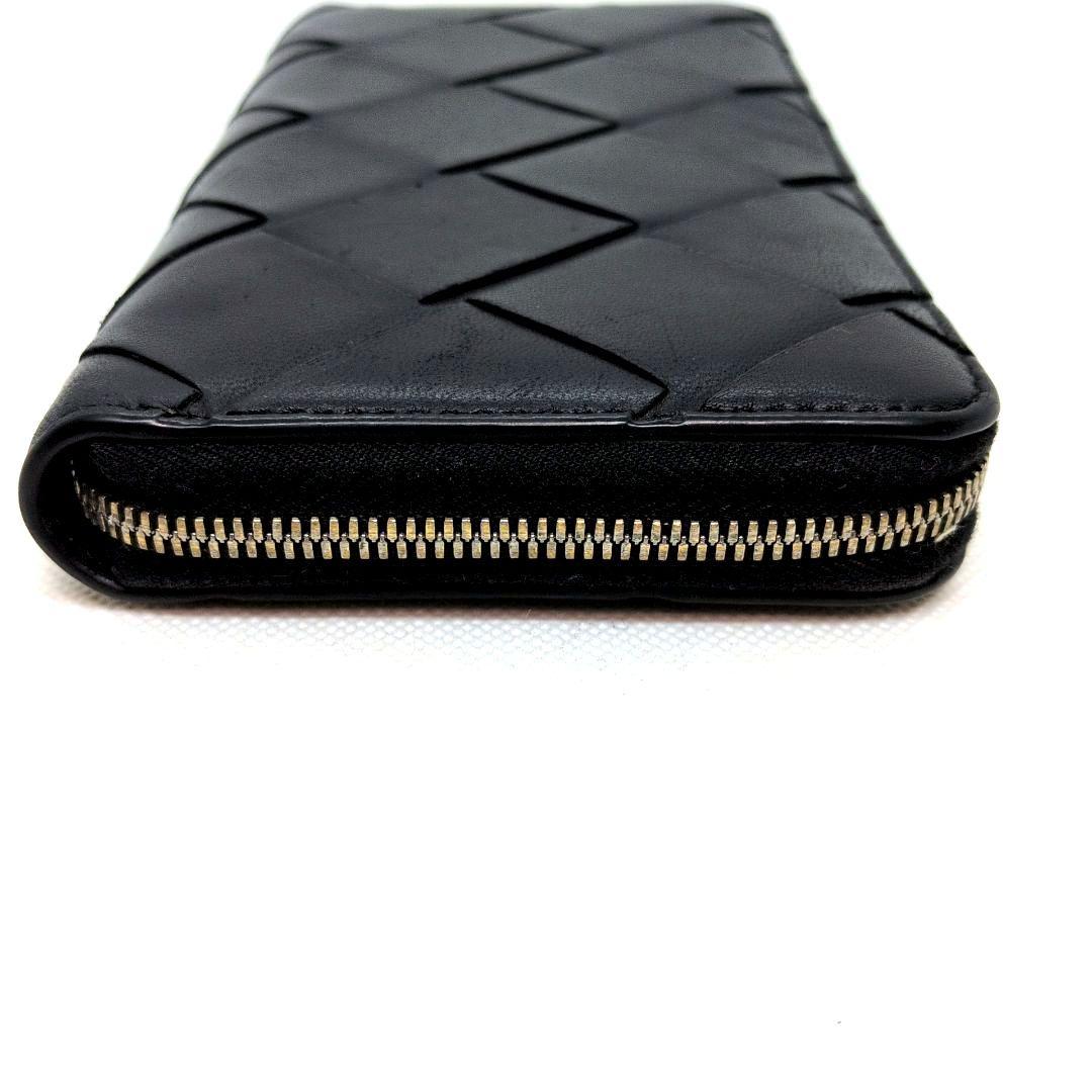 【RFID搭載 近年モデル 美品】ボッテガヴェネタ　イントレチャート　長財布　黒