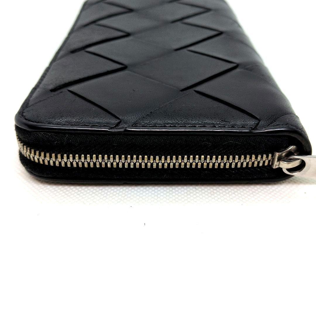 【RFID搭載 近年モデル 美品】ボッテガヴェネタ　イントレチャート　長財布　黒