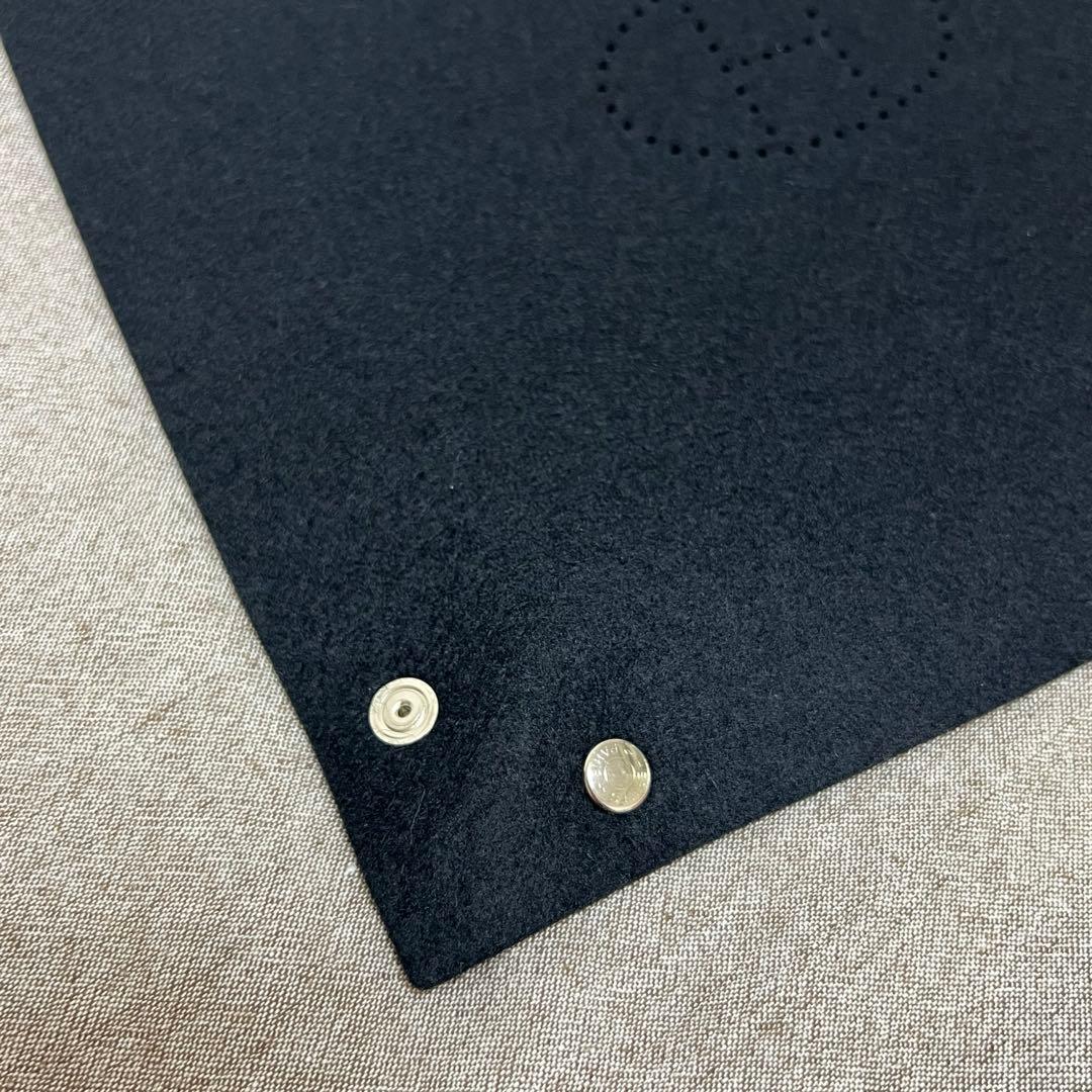 エルメス ヴィドポッシュ 小物トレイ アクセサリー フェルト ブラック 新品同様