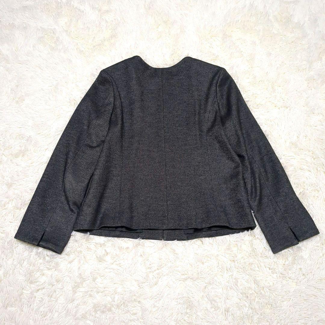 専用【美品 大きいサイズ】ニューヨーカー スーツ ノーカラージャケット ウール