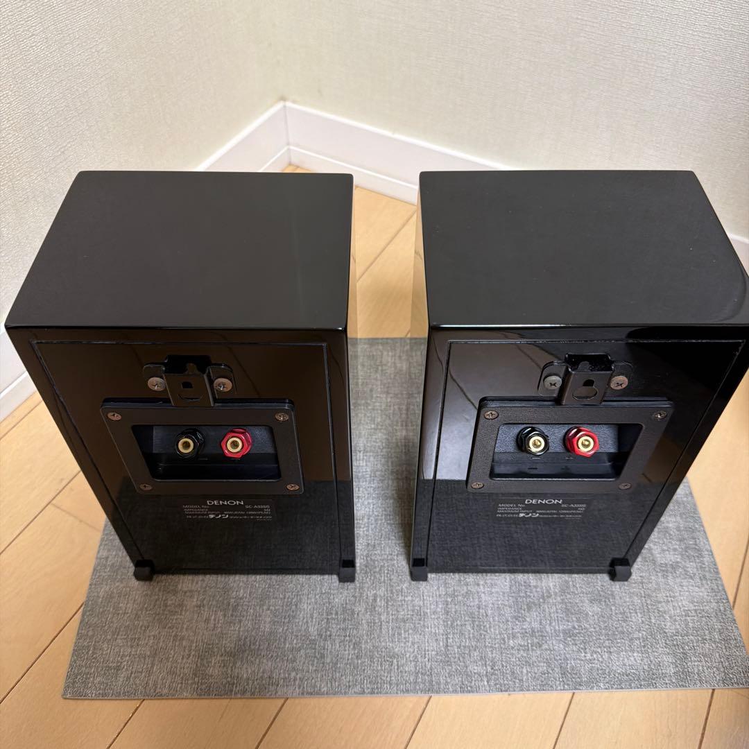 DENONブックシェルフ型スピーカーペアSC-A33SG-Kピアノブラック