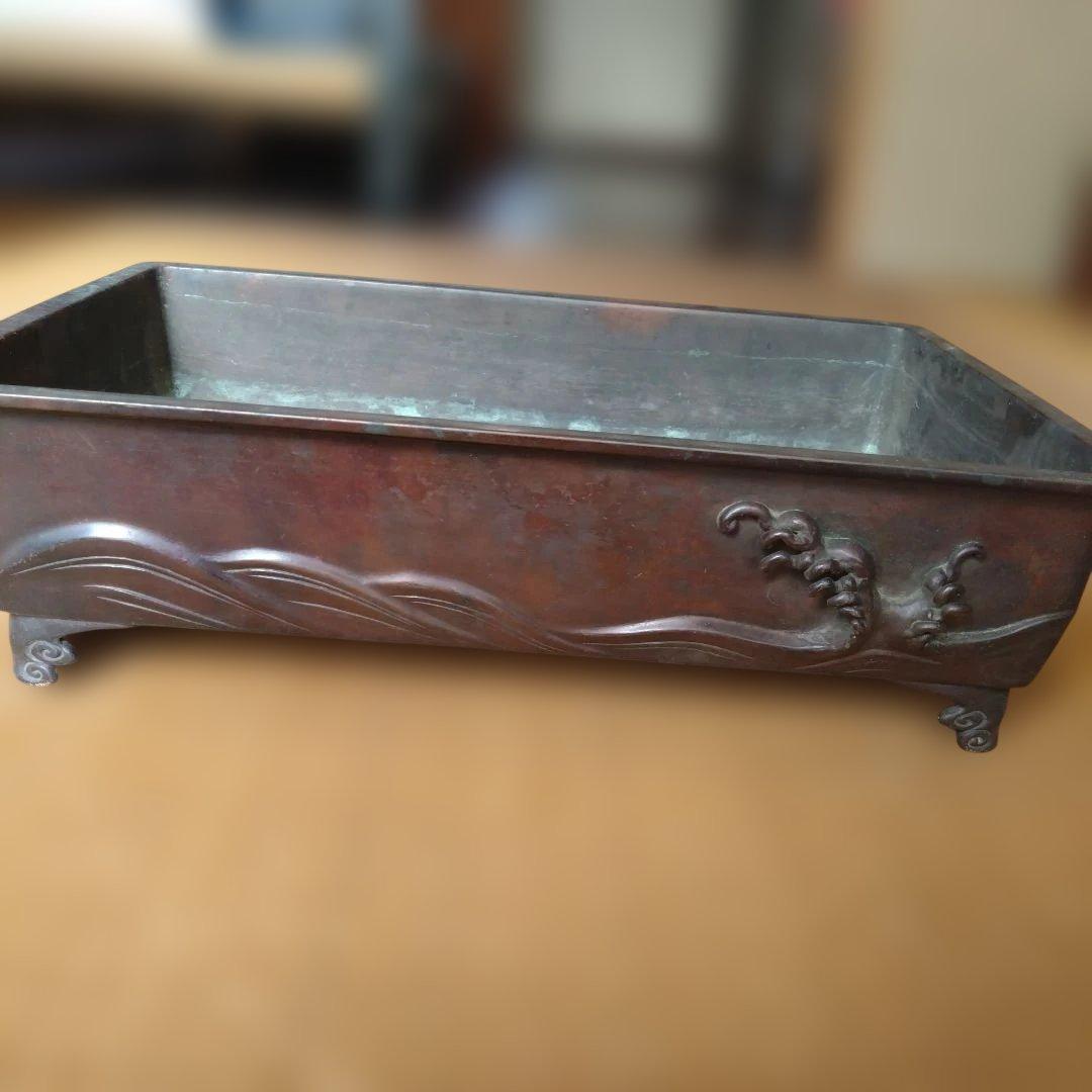 銅製装飾トレイ