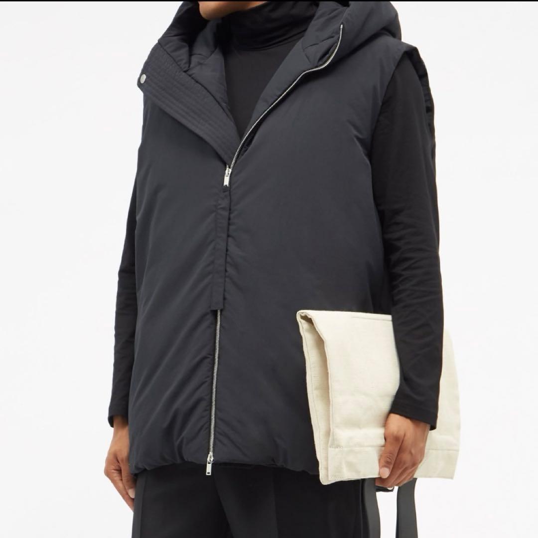 JIL SANDER ジルサンダー　フード付きダウンベスト