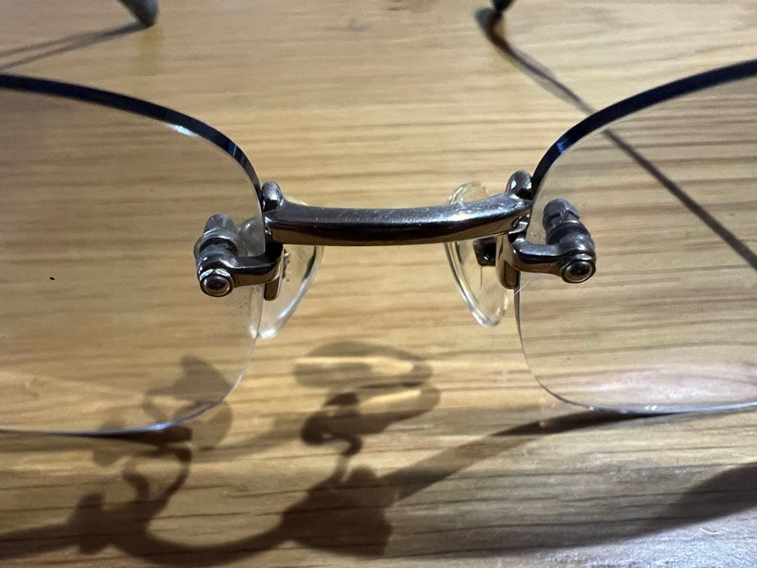 中古14金ホワイトゴールド眼鏡フレーム 26.5g