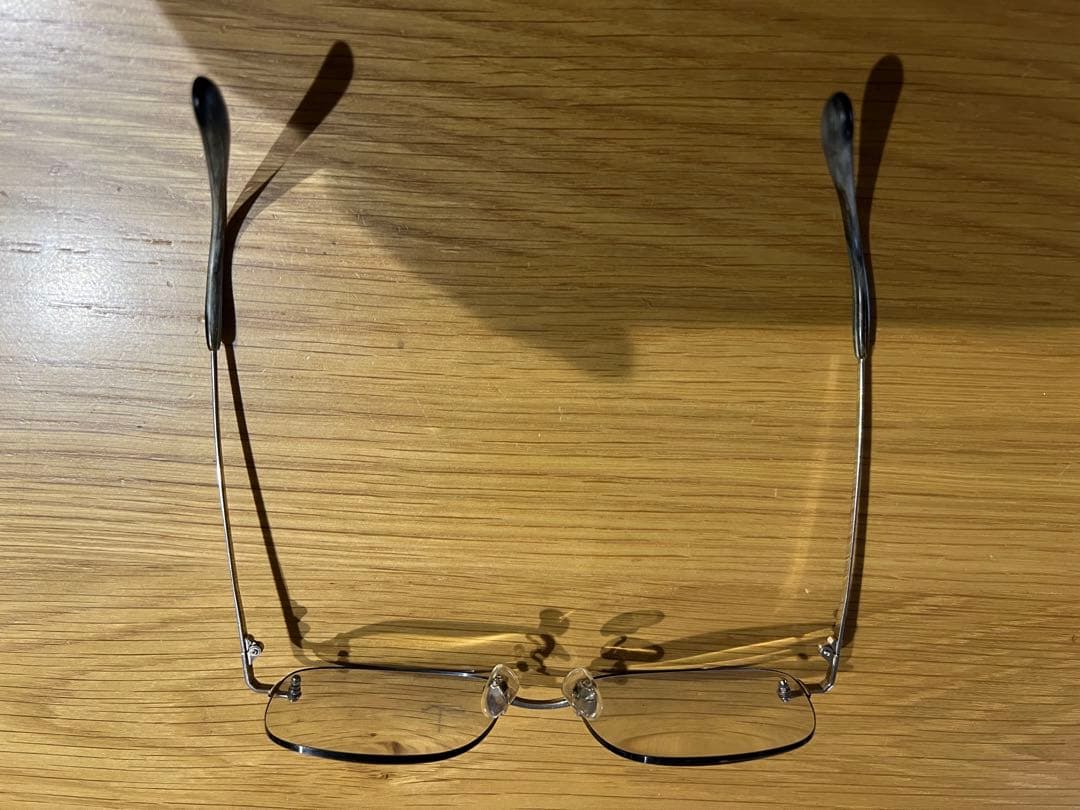 中古14金ホワイトゴールド眼鏡フレーム 26.5g