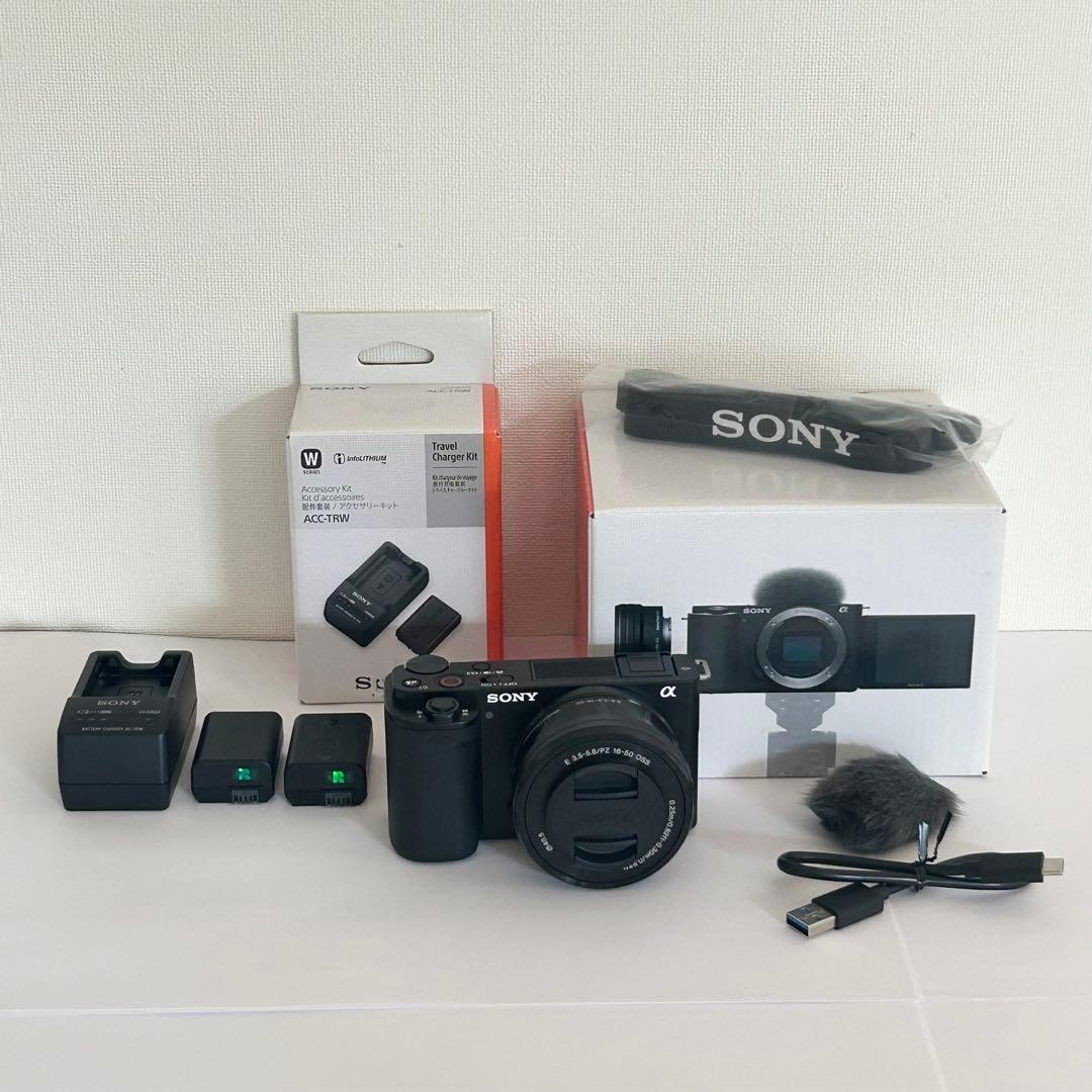 SONY(ソニー) ZV-E10L パワーズームレンズキット バッテリー3個付属