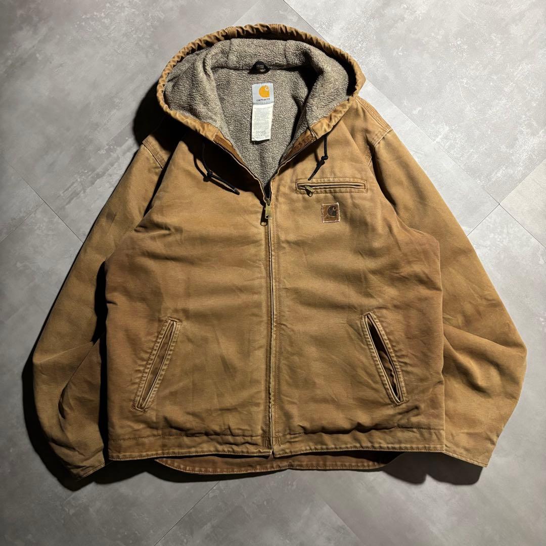 貴重size カーハート carhartt デトロイトジャケット　シエラ　茶色