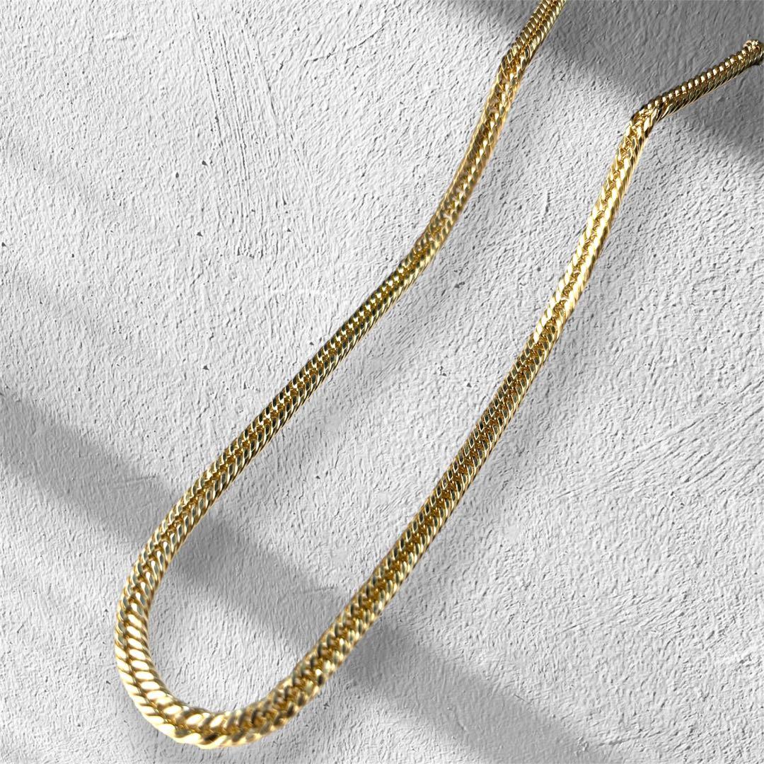 喜平 シルバー925 ゴールド GP 12面トリプル 50cm 日本製