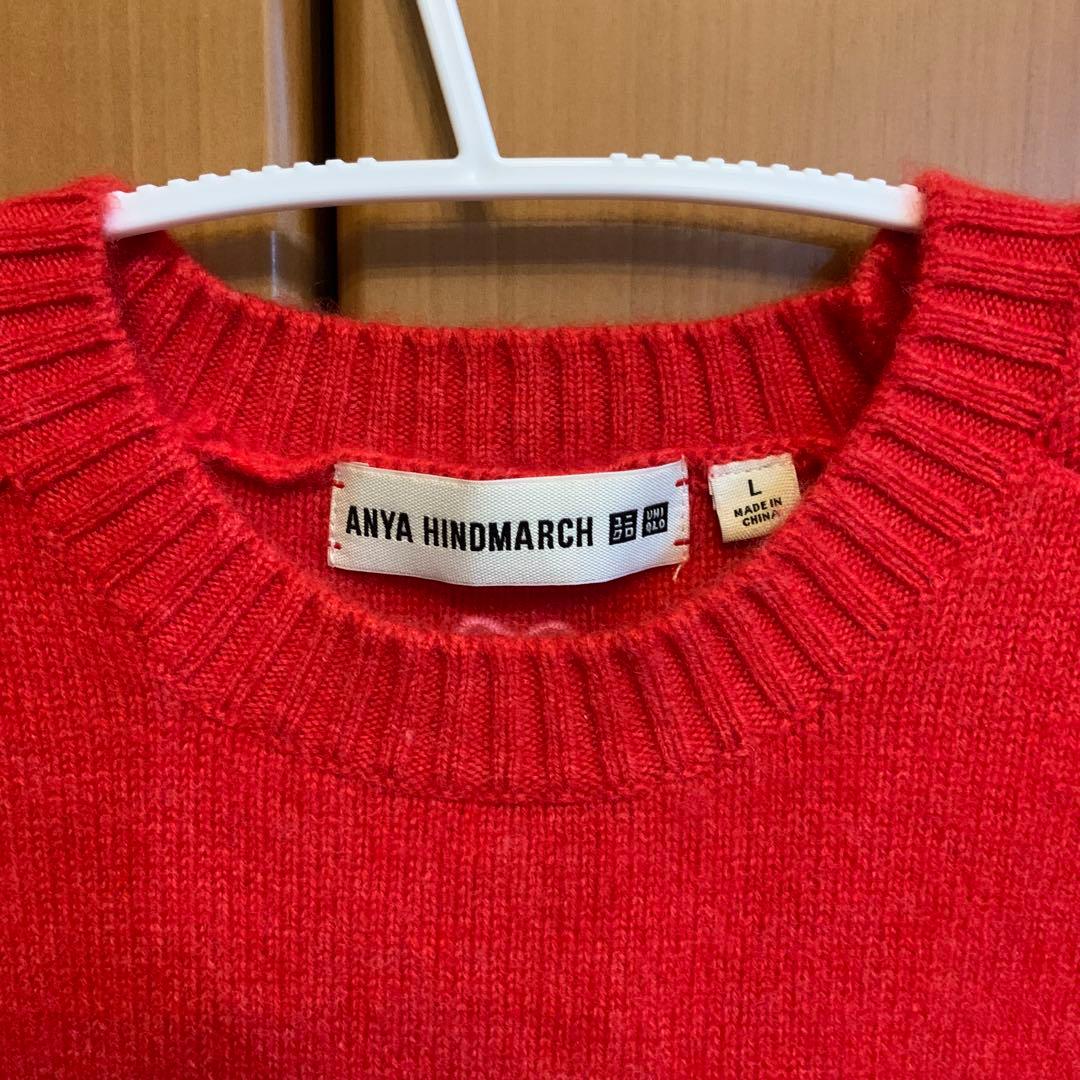 ⚪︎ 美品 ユニクロ × アニヤハインドマーチ カシミア100% ニット L