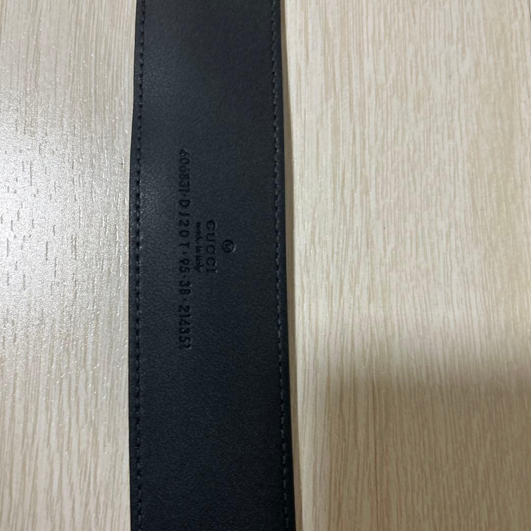 GUCCI レザーベルト ダブルGロゴ 85cm