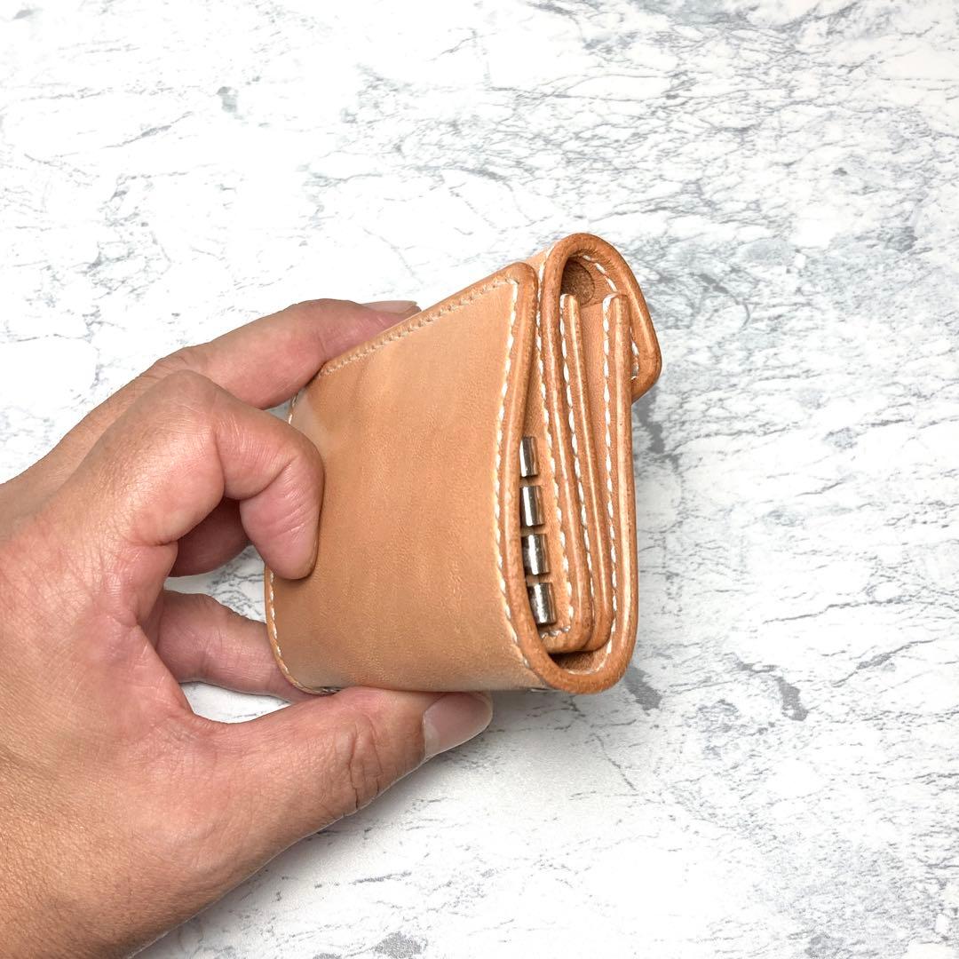 栃木レザー コンパクト財布 本革 キーケース ミニ財布 メンズ レディース