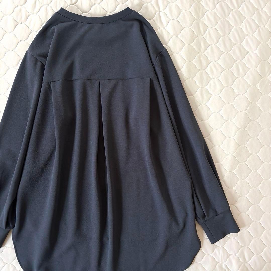 【美品】BEARDSLEY Tブラウス FREEサイズ ダークグレー