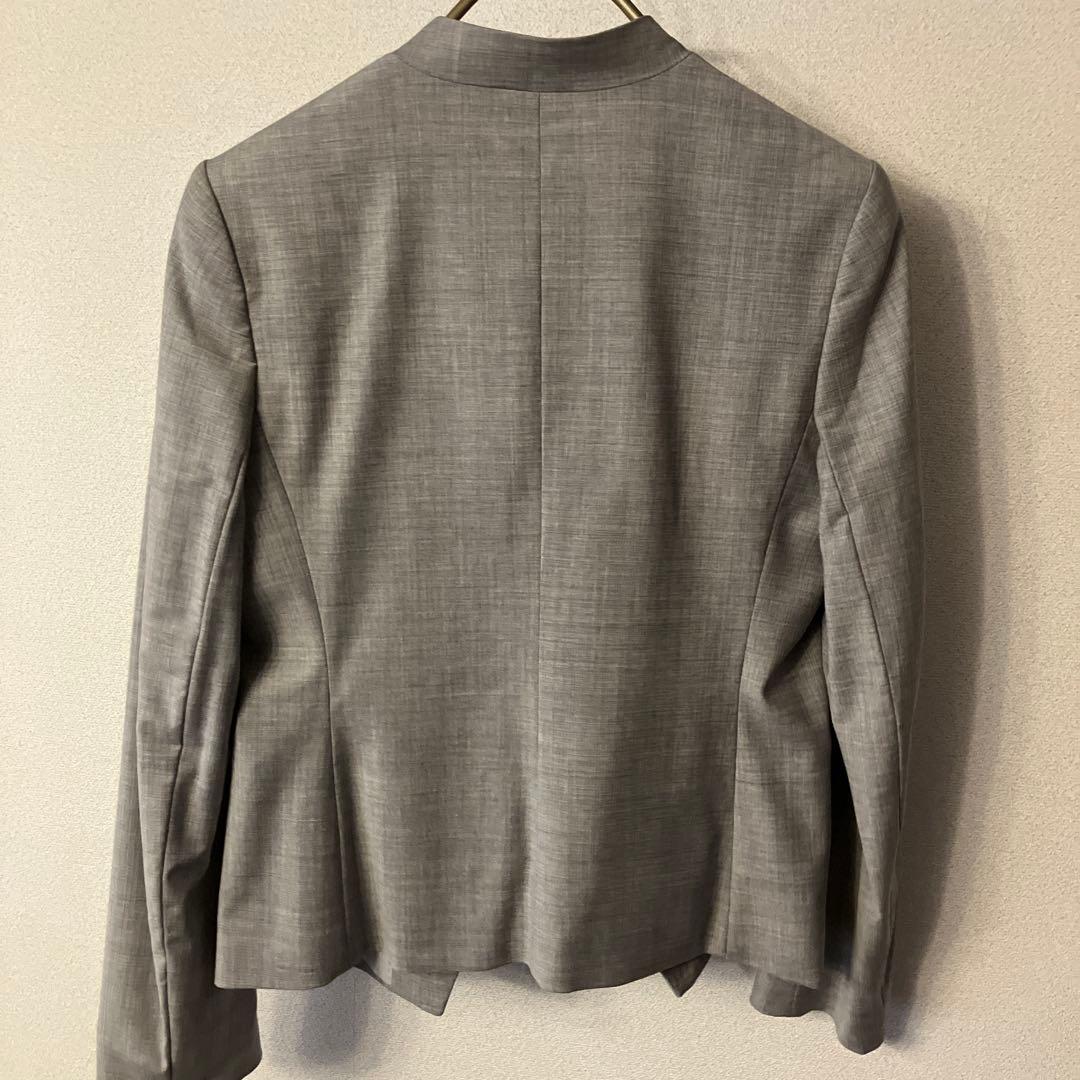 theory luxe executive 40グレー パンツスーツ上下