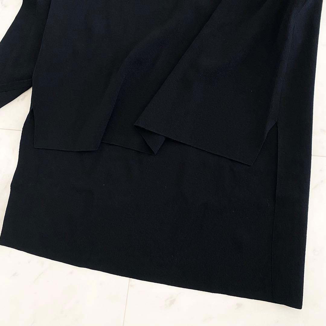 美品 アドーア ADORE クリアドライニット 現行モデル ブラック 38