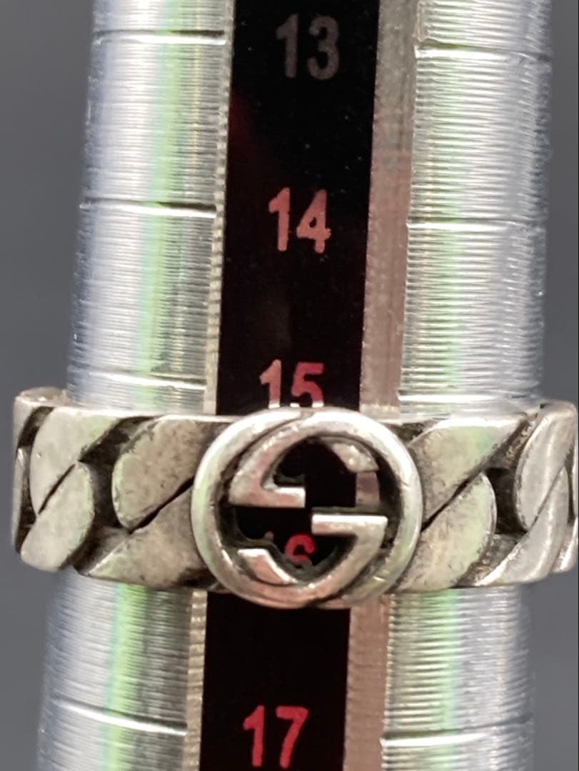 あ*ぃ様 Gucci リング インターロッキング 17号 silver