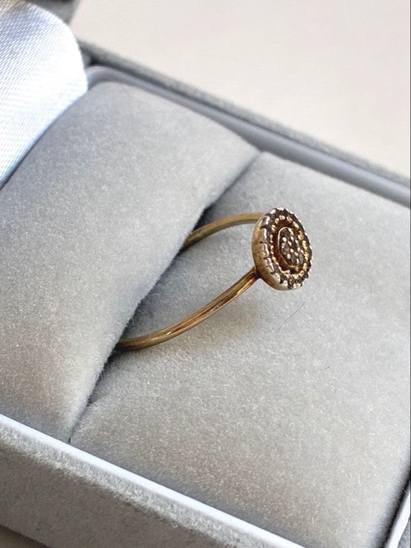 【ARTIDA OUD】 glimmerディスク パヴェダイヤモンド リング