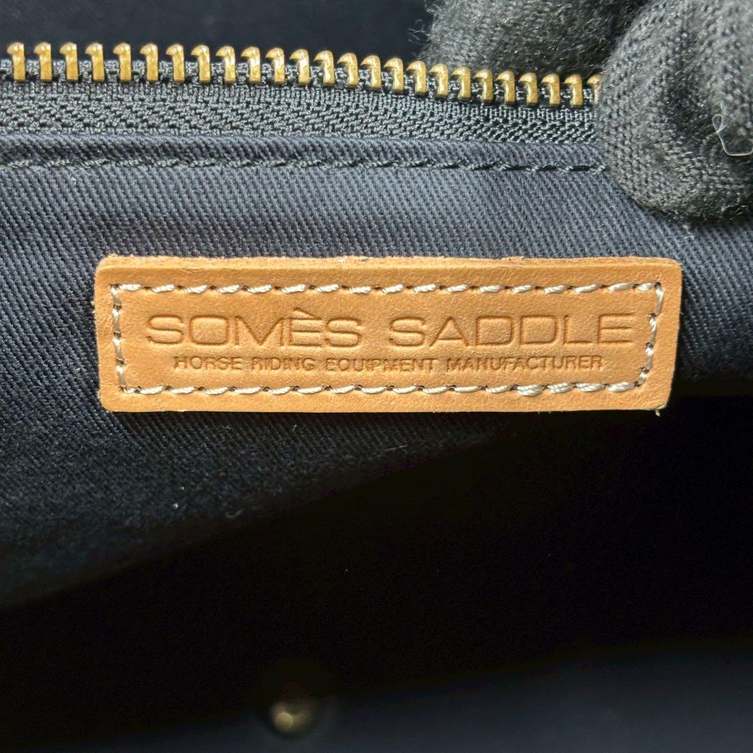 美品 ソメスサドル ビジネスバッグ オールレザー 大容量 ブラック