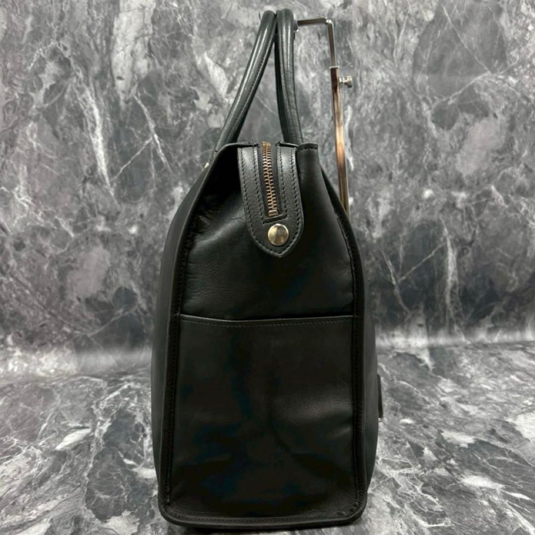 美品 ソメスサドル ビジネスバッグ オールレザー 大容量 ブラック